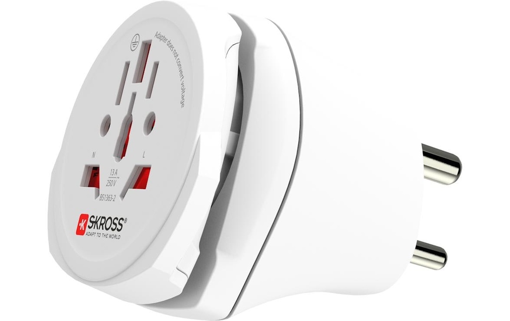 SKROSS Adaptateur de voyage Combo World India