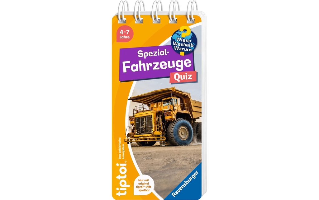 tiptoi Jeu WWW Quiz Spezialfahrzeuge