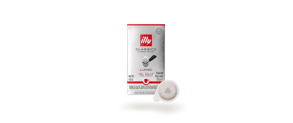 Illy Dosettes de café Classico Lungo (ESE) 18 pièces