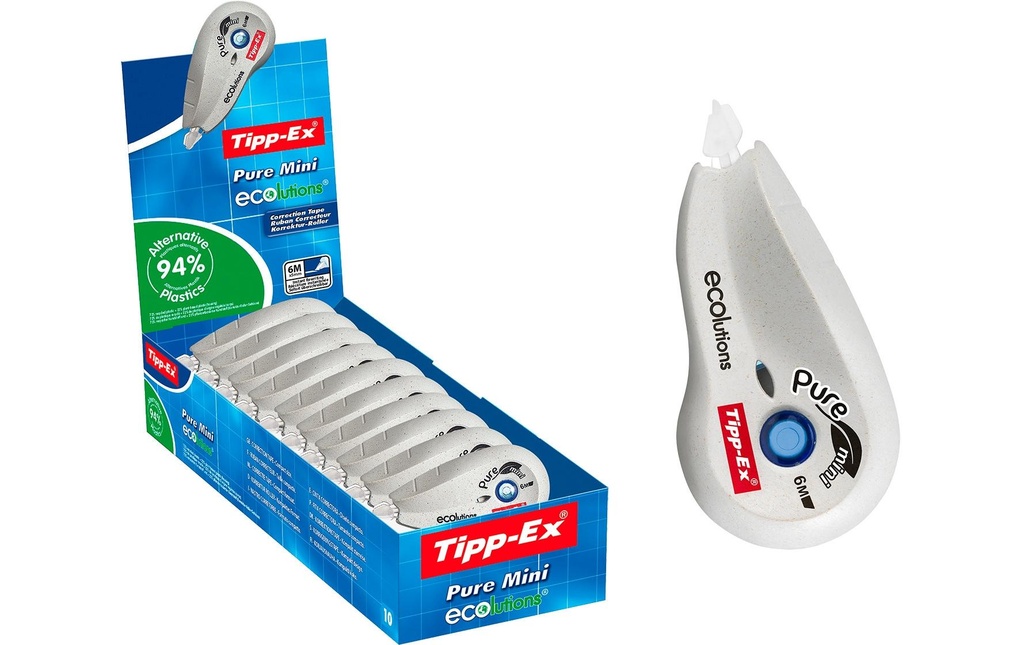 Tipp-Ex Roller de correction Pure Mini Ecolutions 5 mm, 10 pièces