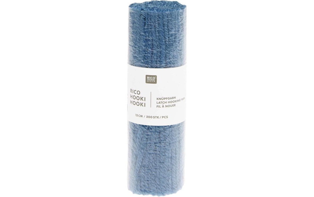 Rico Design Fil à nouer Hooki Bleu océan