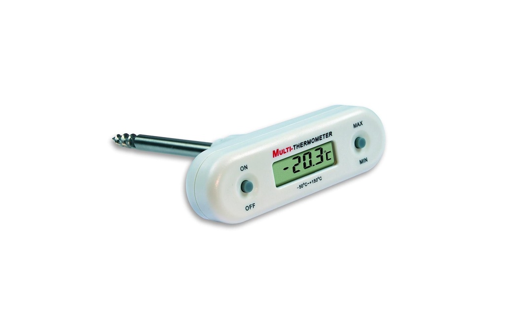 TFA Dostmann Thermomètre Digital, Forme en T, Blanc