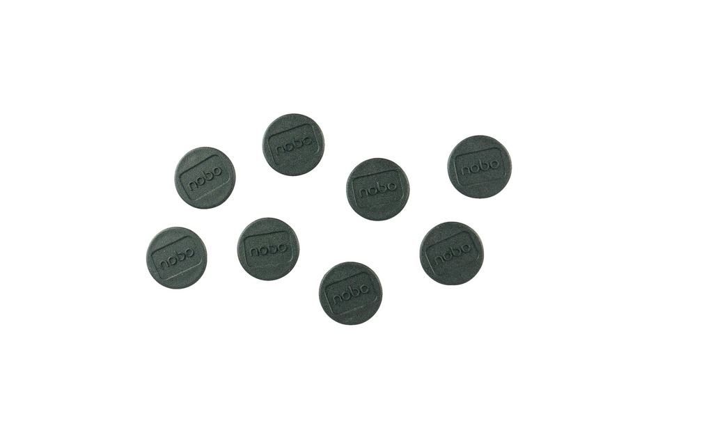 Nobo Aimant Ø 2 cm 8 Pièce/s, Noir