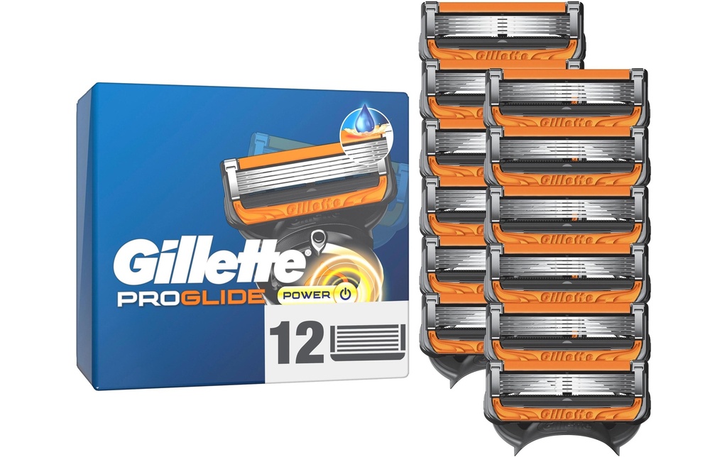 Gillette Lames de rasoir Fusion5 Proglide Power 12 pièces