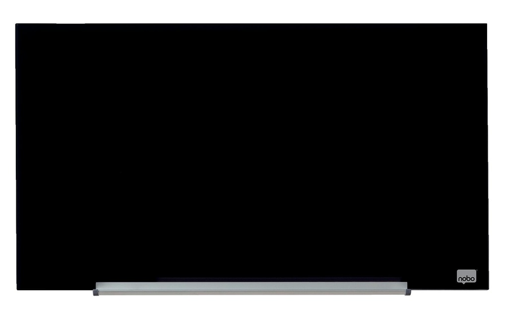 NOBO Tabl.blanc verre Wides.31'noir
