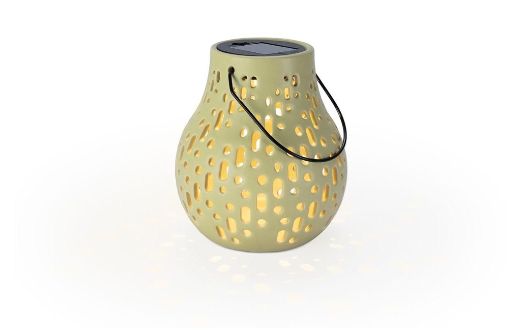 STT Lampe solaire en céramique Beige