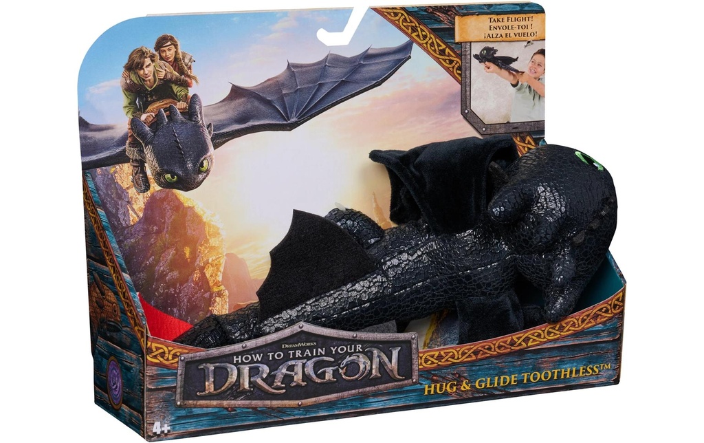 Spinmaster Peluche Dragons Câlinez avec Krokmou Dragons Movie Plush