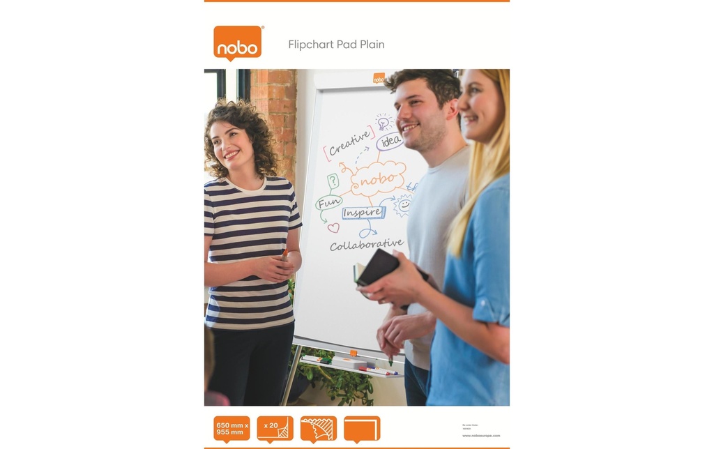 NOBO Flipchart Bloc 20 feuilles