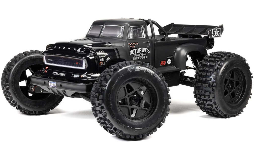 Arrma Monster Truck Notorious 6S 4 x 4, Noir ARTR, 1:8