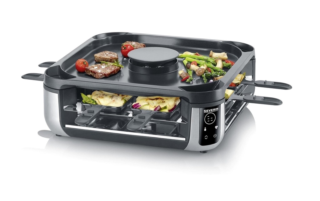 Severin Grill à raclette RG 2379 Smokeless 8 personnes