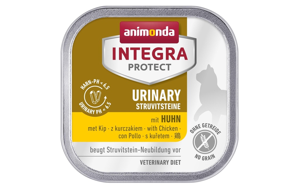 Animonda Integra Protect Nourriture humide Calculs urinaires de poulet, 100 g
