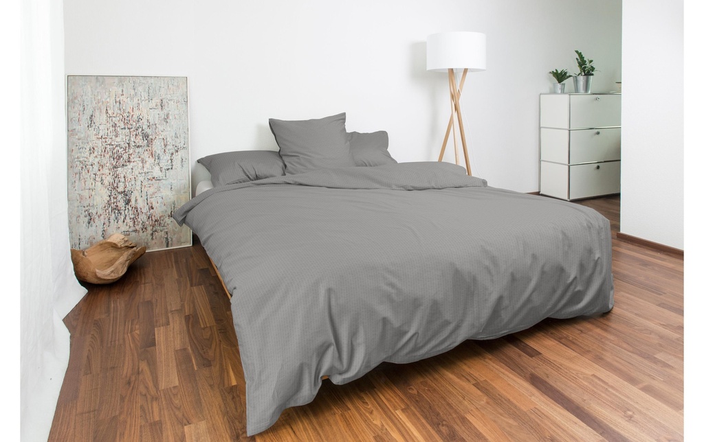 Night Fashion Taie d’oreiller Edi 65 x 100 cm, Gris