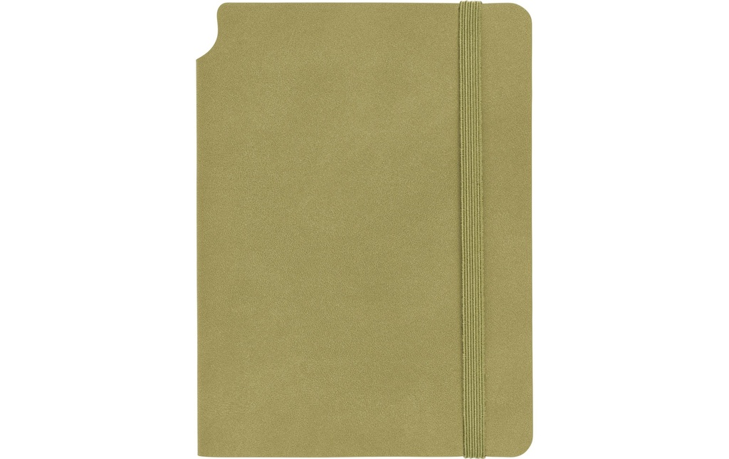 Kolma Bloc-notes Smooth A6, Vierge, vert olive