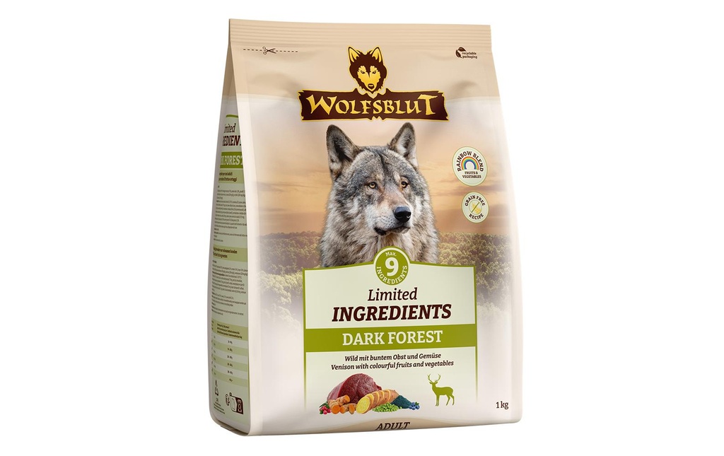Wolfsblut Alimentation sèche Adult Dark Forest 1 kg