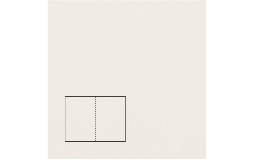 Rico Design Paper Poetry Essentials Carte à volet A5, ivoire