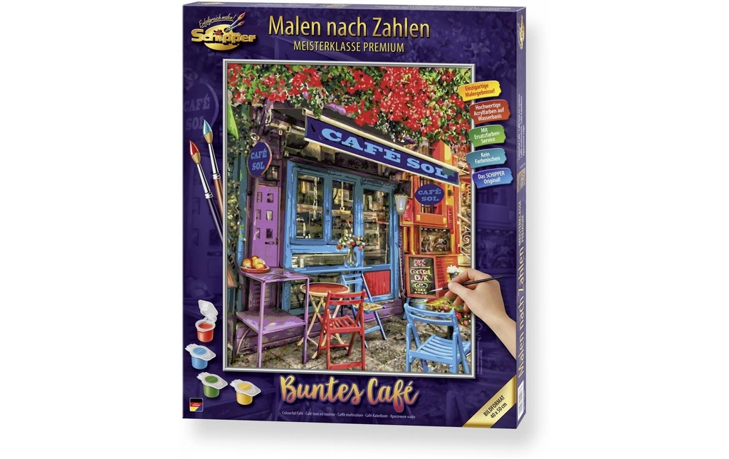 Schipper Peinture avec chiffres Café coloré