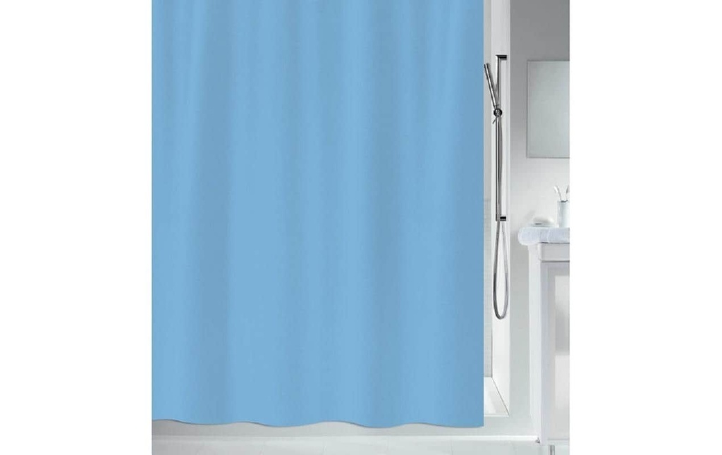 spirella Rideau de douche Primo 180 x 180 cm, Bleu clair