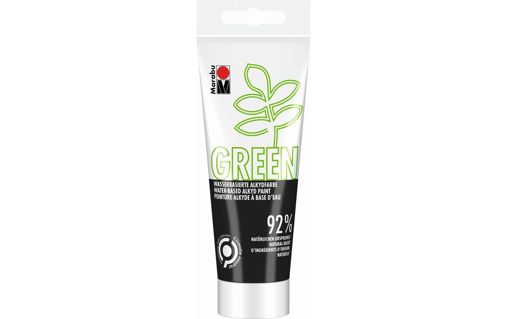 Marabu Peinture pour bricolage Peinture alkyde Green Noir, 100 ml