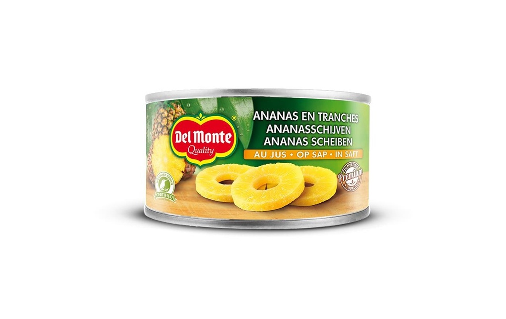 Del Monte Tranches d'ananas au naturel 6 x 140 g