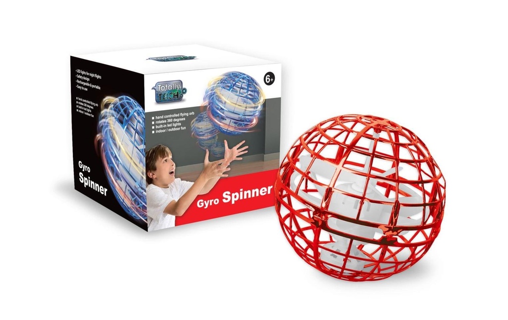 Totally Gyro Spinner Flying Ball rouge
