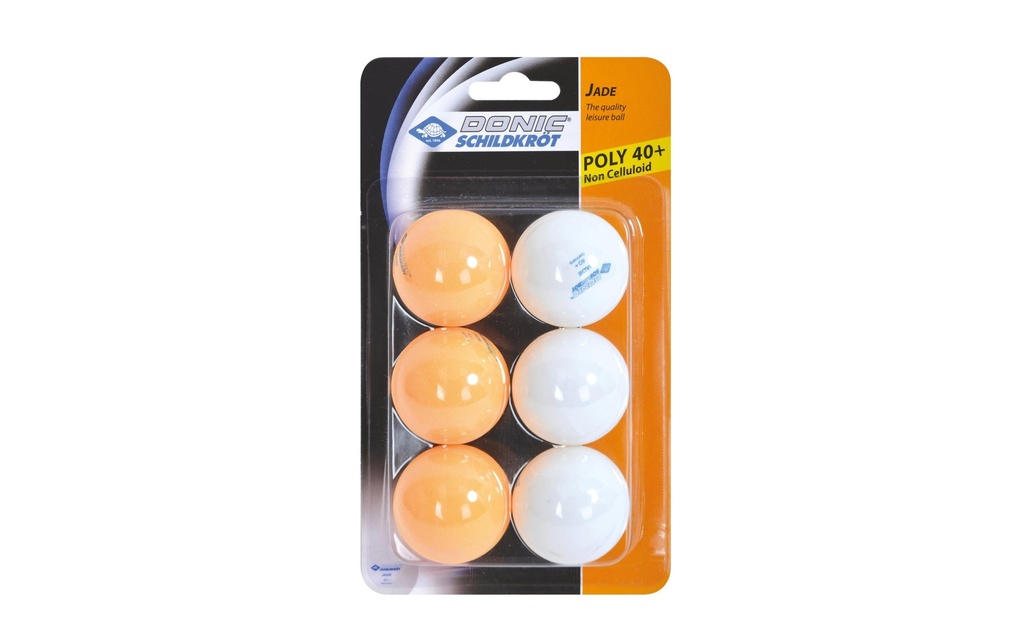 DONIC Schildkröt Balle de ping-pong Balle de loisirs Jade Poly 40+