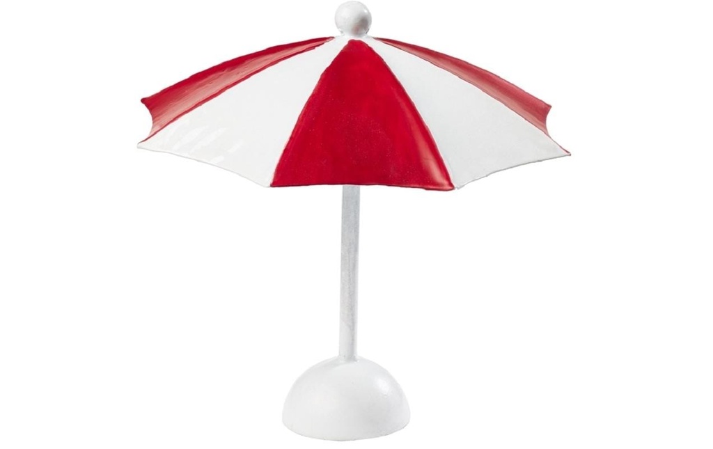 HobbyFun Mini ustensiles Parasol rouge/blanc