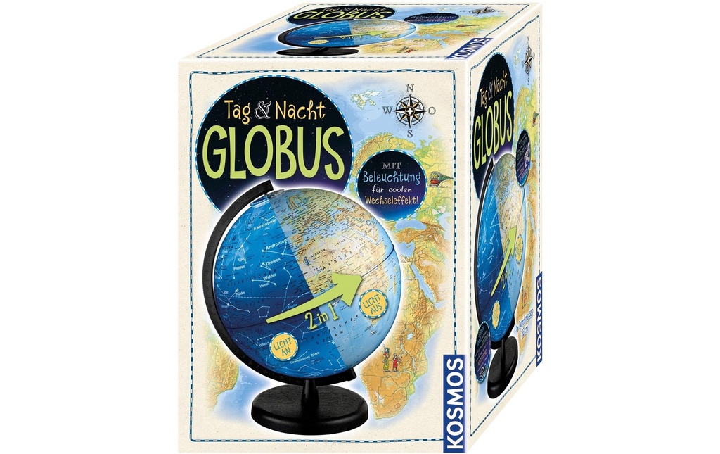 Kosmos Globe terrestre Jour & nuit