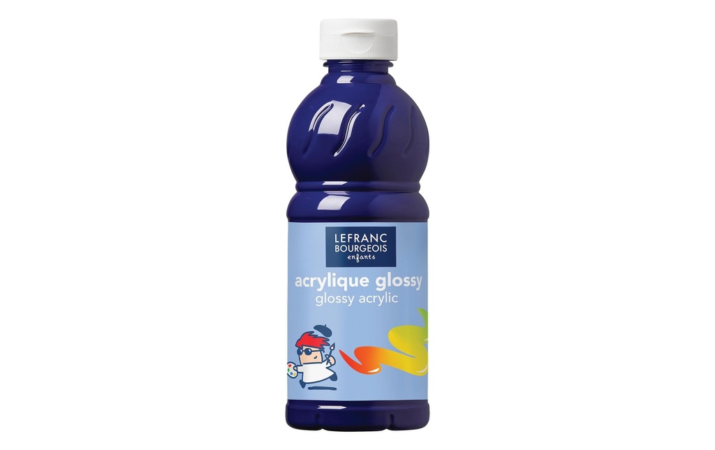 LEFRANC Peinture acrylique Glossy 500 ml, Ultramarine