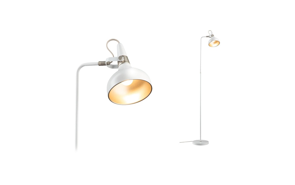 Paulmann Lampe sur pied Neordic Juna E14, blanc mat