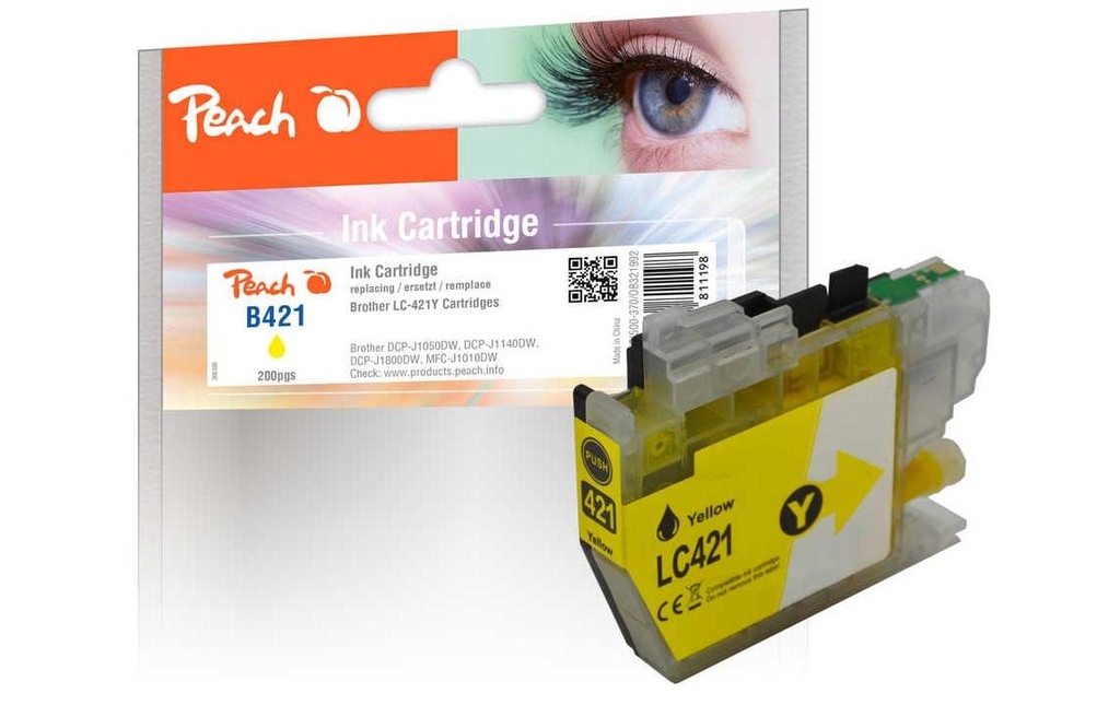 Peach Encre Brother LC-421Y Yellow