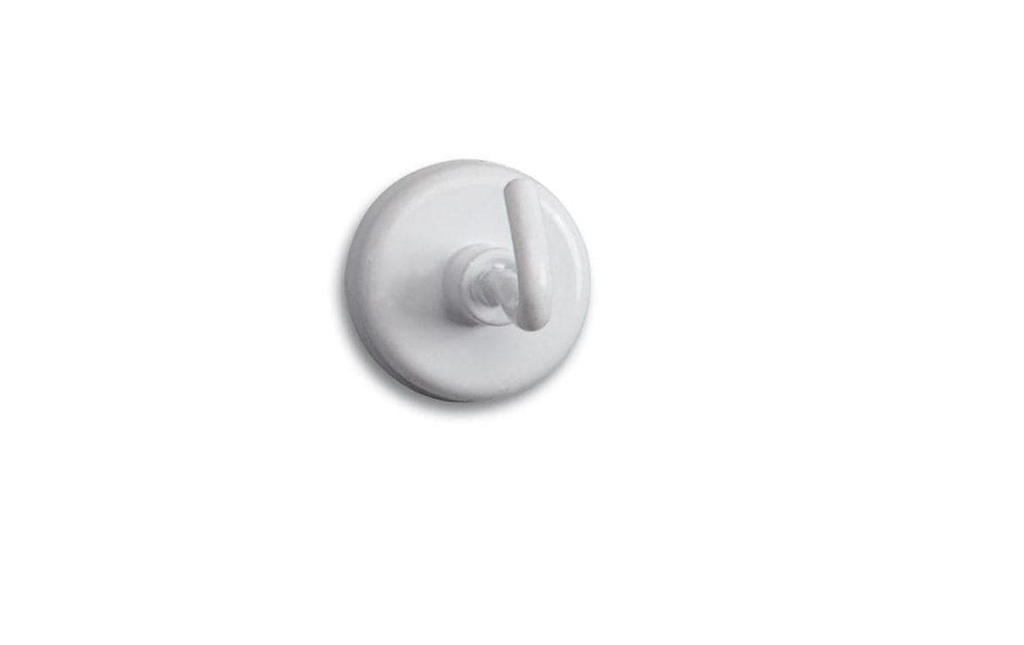 Maul Aimant 5 x Ø 25 mm Crochet blanc