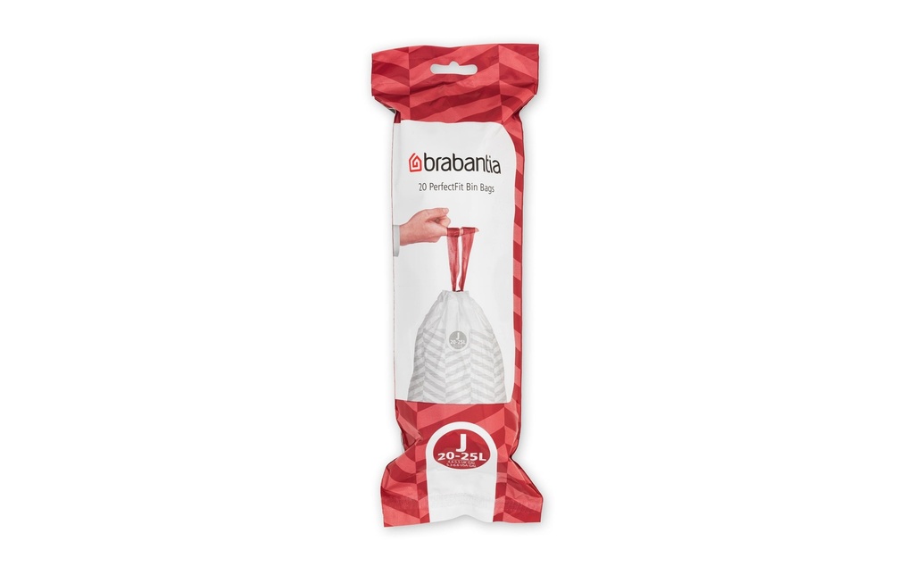 Brabantia Sac à ordures ménagères PerfectFit J 25 l, 20 Pièce/s