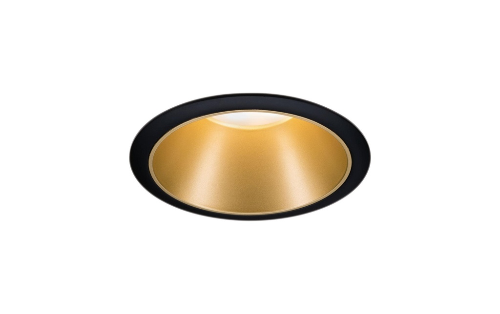 Paulmann Spot encastré Cole, 1 x GU10, 10 W, noir/or