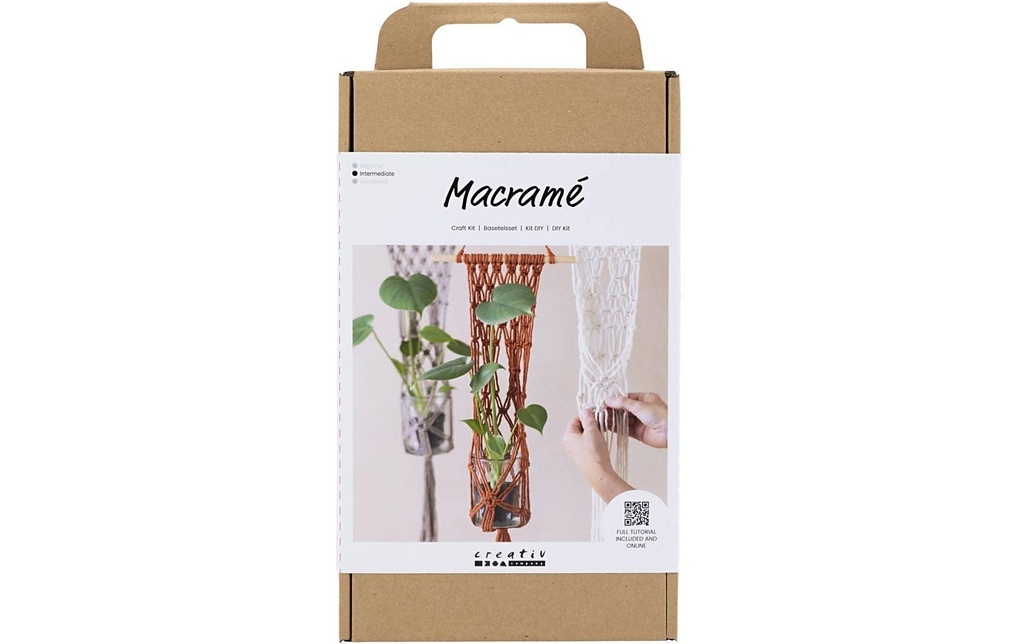 Creativ Company Kits de bricolage Mini Macramé Accroche-fleurs
