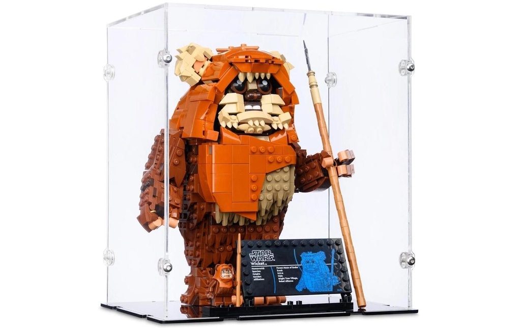 iDisplayit Présentoir en acrylique pour LEGO 75430 Star Wars L'Ewok Wicket