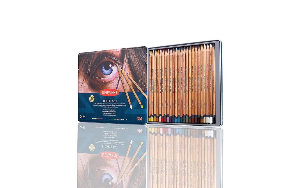 Derwent Crayons de couleur Lightfast 24 pièces