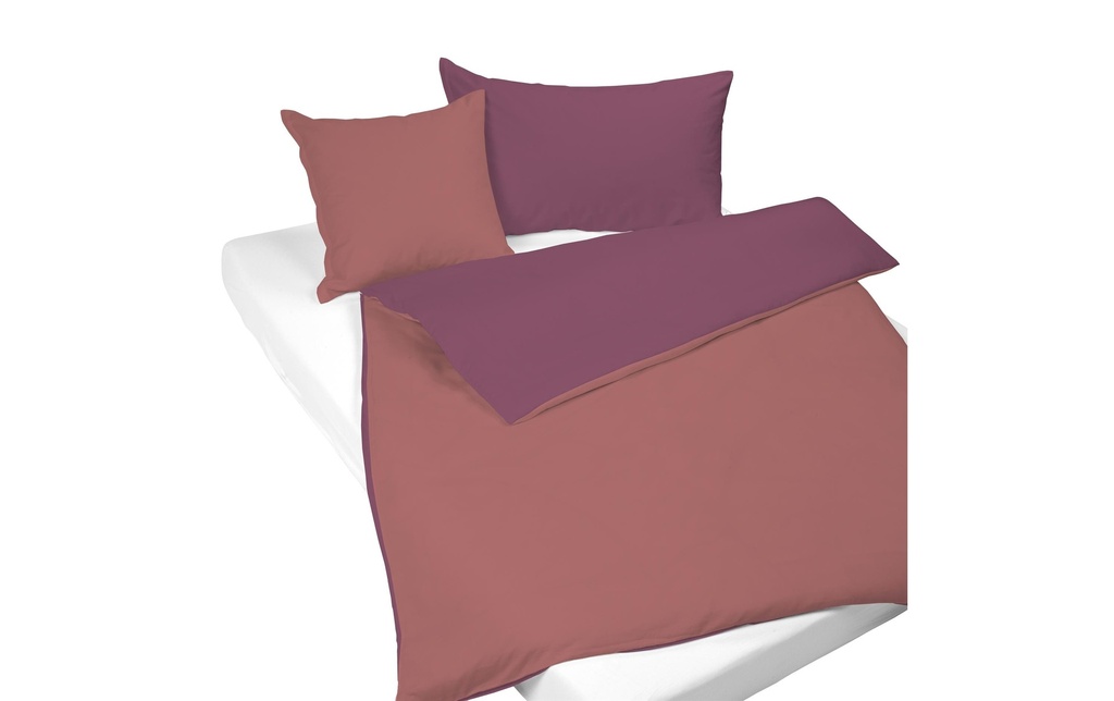 Nobilium Housse de duvet Mia 50 x 70 cm, Rosenholz/Mauve