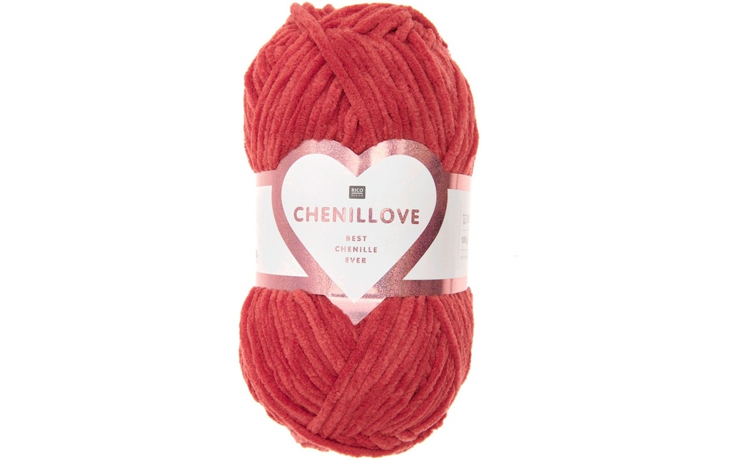 Rico Design Laine Chenillove 100 g, Rouge