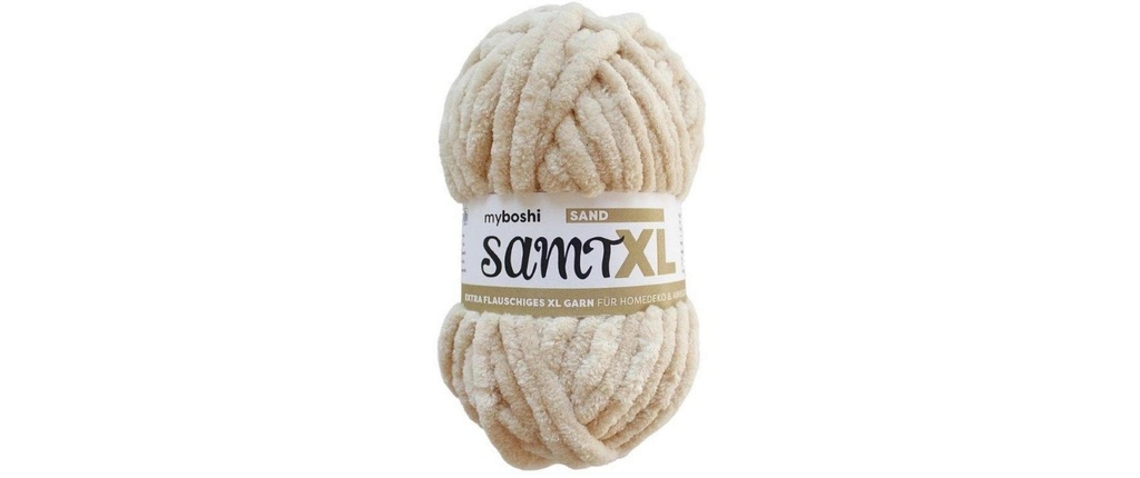 myBoshi Laine Velours chenille XL Sable, 100 g, 40 m