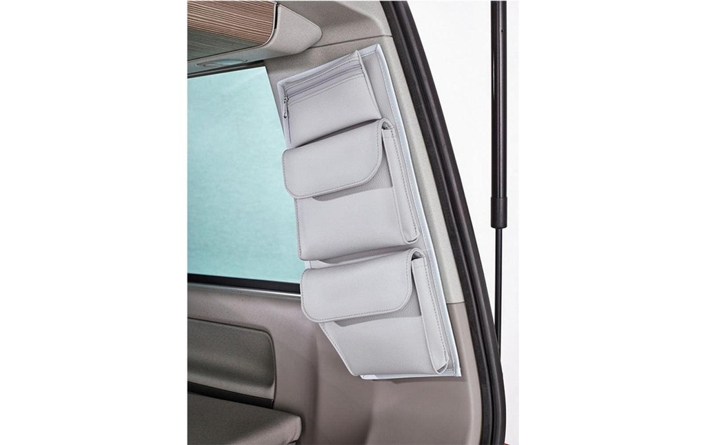 Van Equip Organiseur Sac de rangement Flexible, gris clair poche zippée amovible