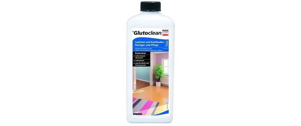 Glutoclean Nettoyant pour sols stratifiés et liège + entretien 1 l, 1 Pièce/s