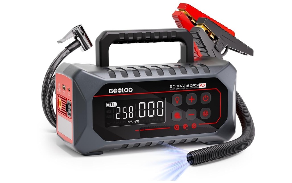 Gooloo A7 Démarreur Jump/Compresseur d'air