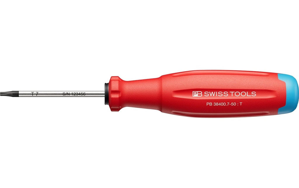 PB Swiss Tools Tournevis SwissGrip Evo PB 38400.7-50 Torx rouge