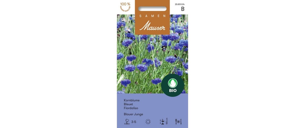 Samen Mauser Semence Le bleuet Blue Boy