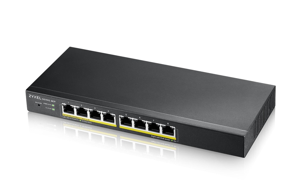Zyxel PoE+ Switch GS1915-8EP 8 Port