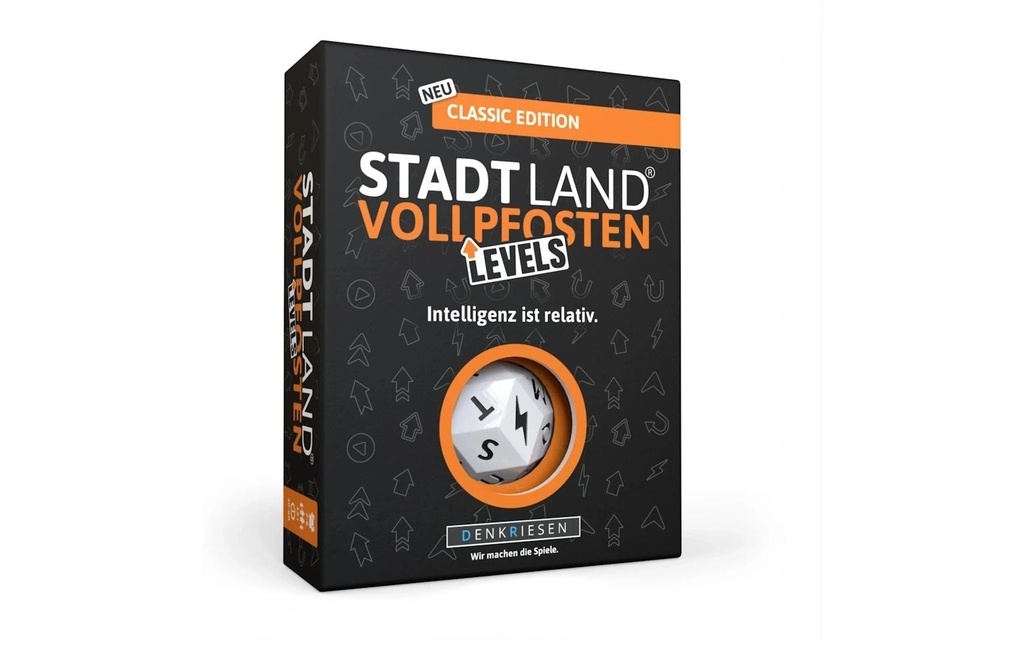 Denkriesen Party game STADT LAND VOLLPFOSTEN – Levels -DE-