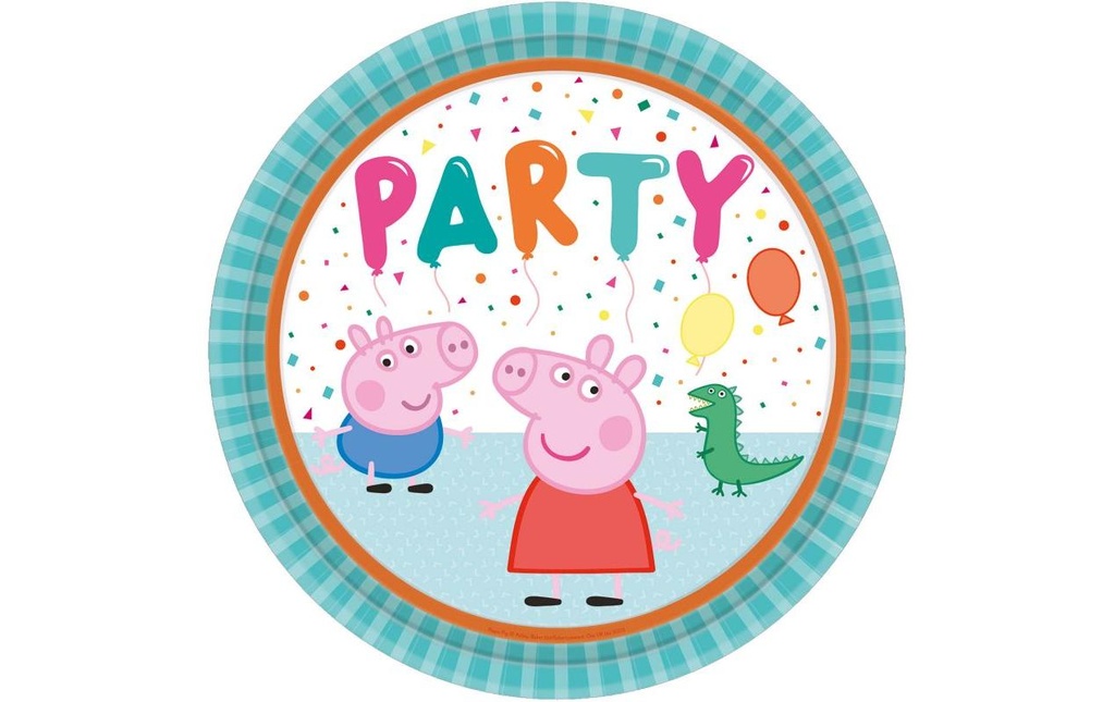 Amscan Assiettes jetables PeppaPig 8 pièces