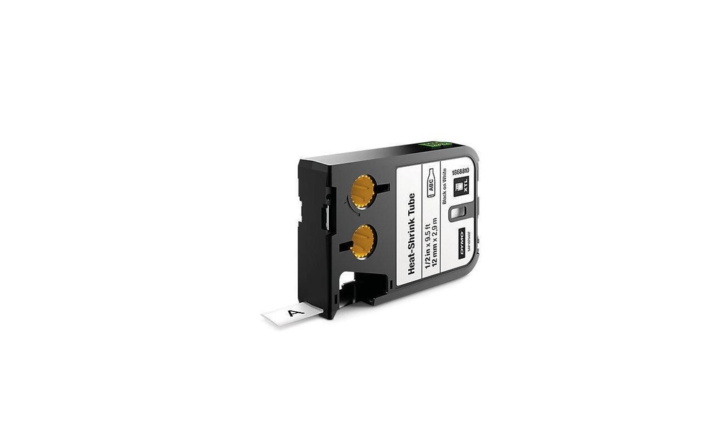 DYMO Gaine thermorétractable XTL 2 mm x 2.7 m Noir / Blanc