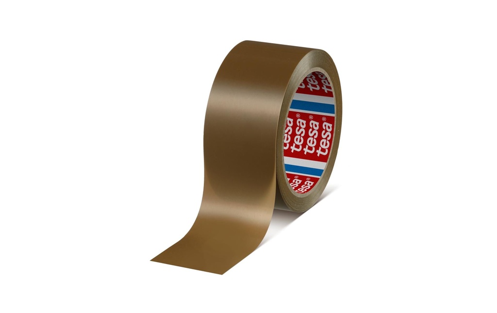 tesa tesa Ruban demballage en PVC 50 mm x 66 m, Brun