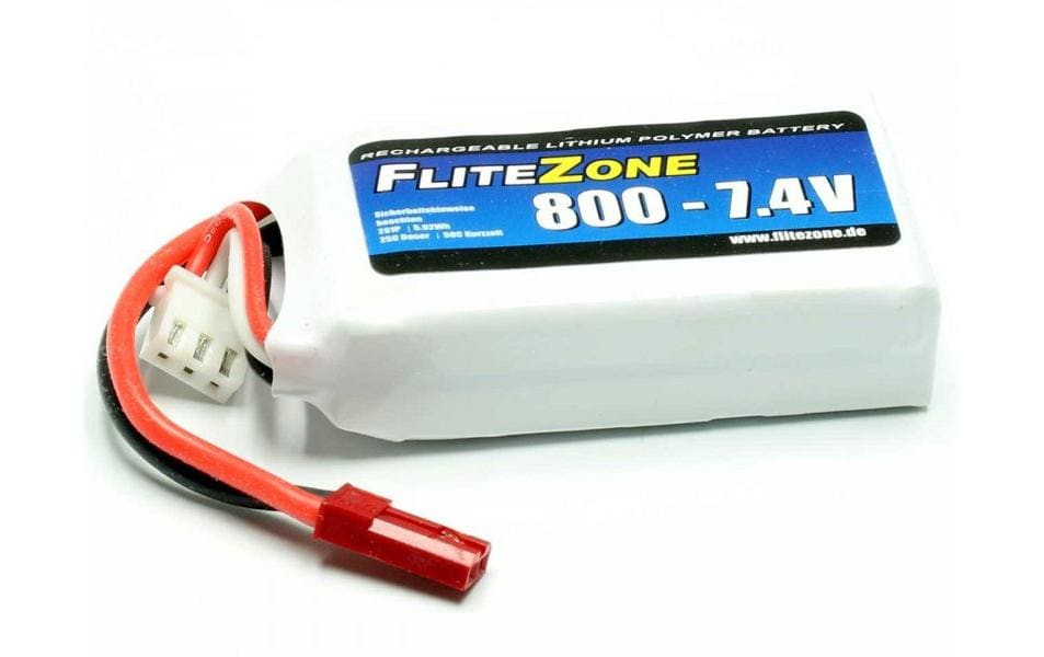 FliteZone Batterie RC LiPo 800 mAh 7.4 V 25C